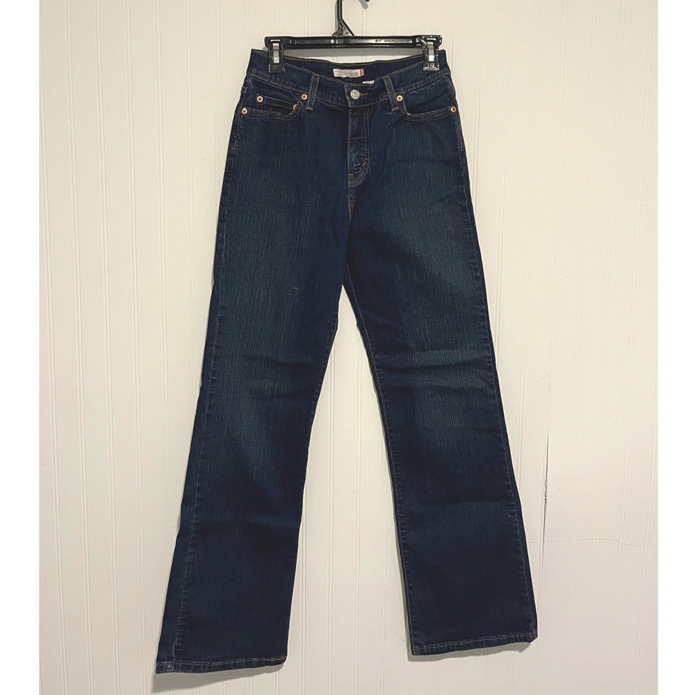 Levi's 512 Perfectly Slimming Jeans Women 8M Dark Wash Bootcut Stretch
